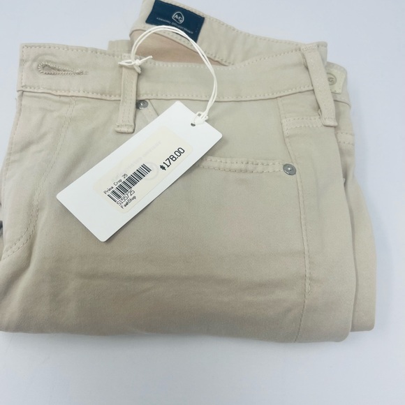 NWT AG Adriano Goldschmied Jeans The Prima Crop Khaki Size 25 - Picture 4 of 9